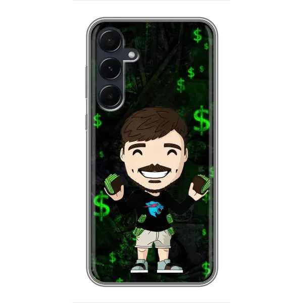 Чохол з принтом «Блогер Beast» для Samsung Galaxy A55