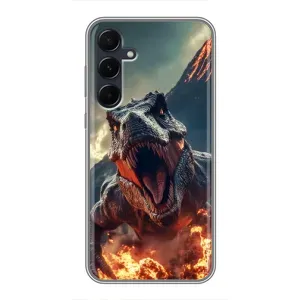 Чохол з принтом «Вогняний динозавр» для Samsung Galaxy A55