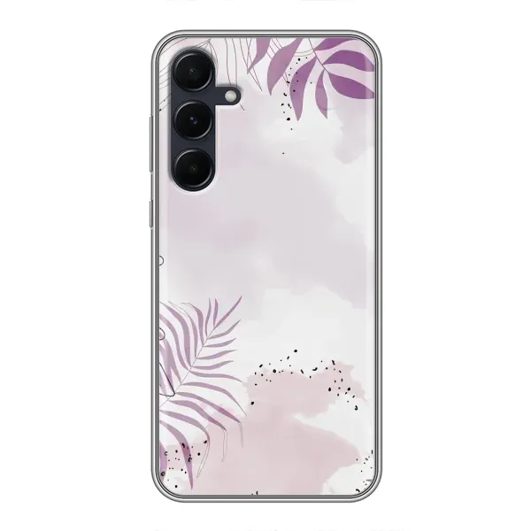 Чехол с принтом «Фиолетовые листья» для Samsung Galaxy A55