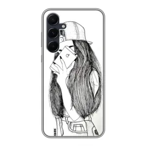 Чохол з друком для Samsung Galaxy A55 - (Мода) (AlphaPrint) (Фото дівчини)