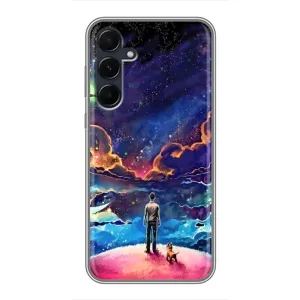 Космічні Чохли для Самсунґ Гелексі Е55 (VPrint) (Вид Галактики)