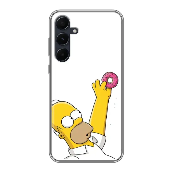 Чехол с принтом «Гомер с пончиком» для Samsung Galaxy A55