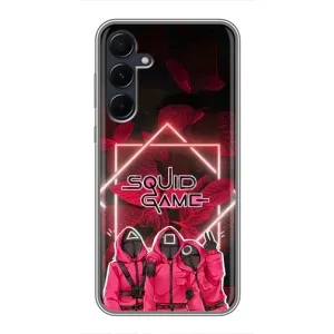 Чохол Гра в кальмара для Samsung Galaxy A55 (Охоронці Гра кальмара)