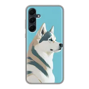Чохол з Хаскі Samsung Galaxy A55 - (AlphaPrint) (Хаскі арт)