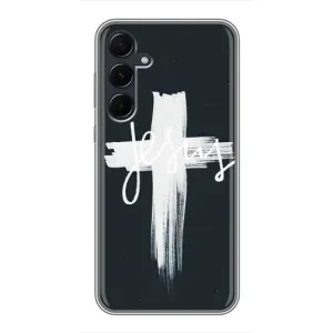 Чехол для Samsung Galaxy A55 (AlphaPrint) - (Христианские) (Иисус)