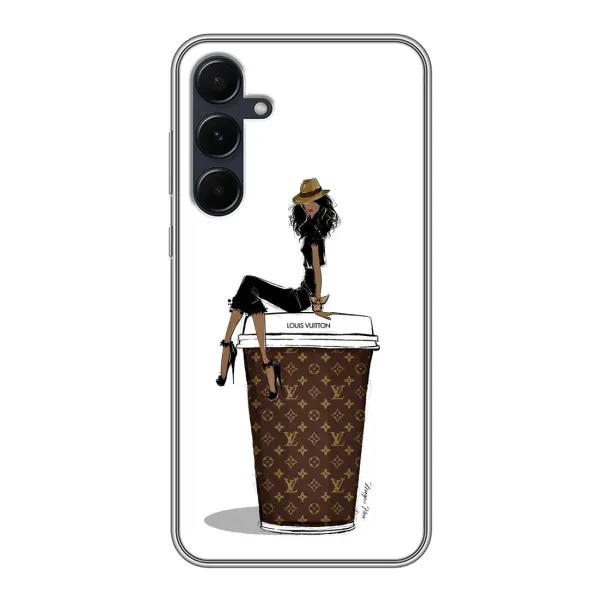 Чехол с принтом «кофе LOUIS VUITTON» для Samsung Galaxy A55
