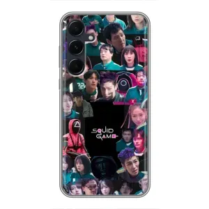 Чохол Гра в кальмара для Samsung Galaxy A55 (Колаж Гра кальмара)