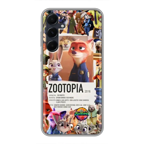 Чехол с принтом «Постер Зверополис» для Samsung Galaxy A55