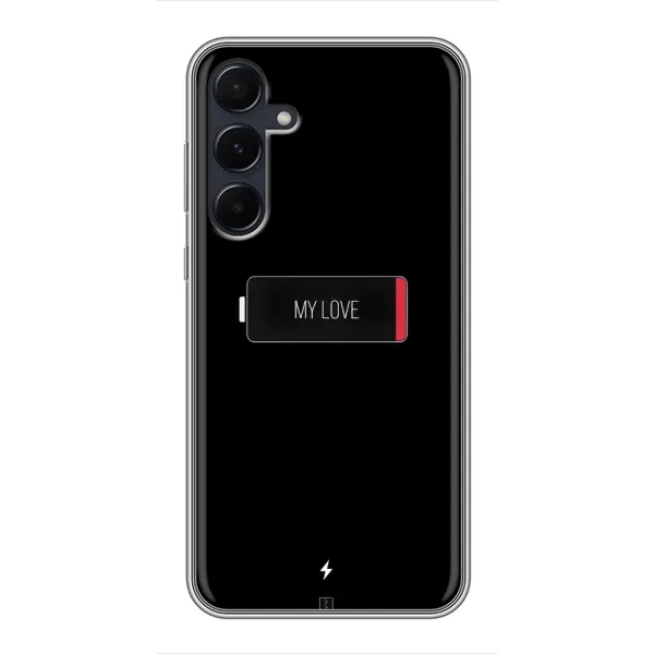 Чехол с принтом «Love battery» для Samsung Galaxy A55 Чехол с принтом «Love battery» для Samsung Galaxy A55