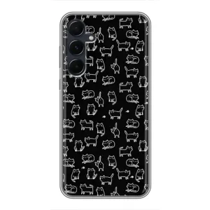 Чохол з принтом для Samsung Galaxy A55 (AlphaPrint) Модні коти (Маленькі котики)