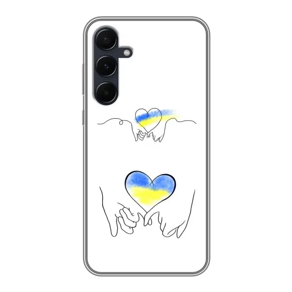 Чохол з принтом «Мир Україні» для Samsung Galaxy A55