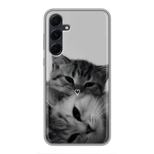 Чохол з малюнком кіт на Samsung Galaxy A55 (Пара котів)