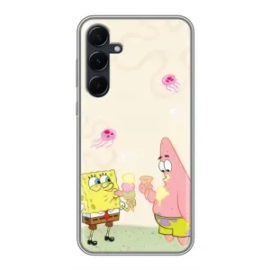 Чехол Губка Боб для Самсунг А55 (5G) (Патрик и Боб)