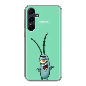 Чехол Губка Боб для Самсунг А55 (5G) (Персонаж Планктон)