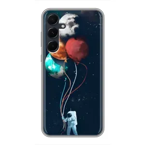 Космічні Чохли для Самсунґ Гелексі Е55 (VPrint) (Планети кульки)