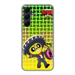 Чехлы Brawl Stars для Samsung Galaxy A55 (AlphaPrint) (Поко в самбреро)