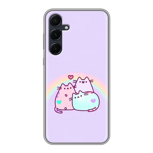 Чехол с принтом «Радужные котики» для Samsung Galaxy A55 Чехол с принтом «Радужные котики» для Samsung Galaxy A55