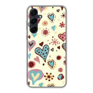 Чехлы для любимой на Самсунґ Гелексі Е55 (VPrint) (Сердечки)