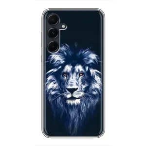 Чохол з картинкою ЛЕВ для Samsung Galaxy A55 (VPrint) (Синій Лев)