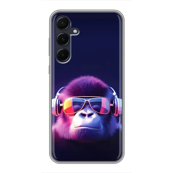 Чохол з принтом «Стильна мавпа» для Samsung Galaxy A55