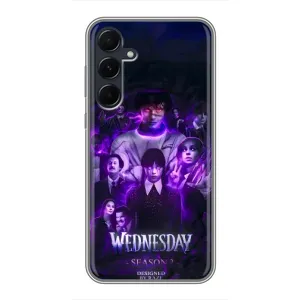 Чохол з дизайном Венздей 2 на Samsung Galaxy A55 (Фіолетова магія Венздей)