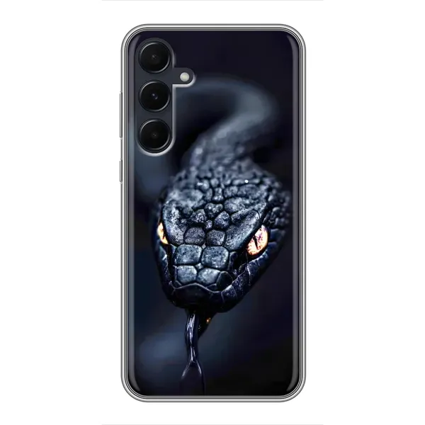 Чохол з принтом «Чорна змія» для Samsung Galaxy A55