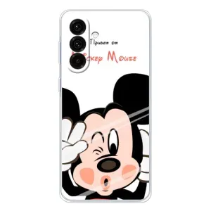 Эксклюзивный чехол для Samsung Galaxy A56 5G (AlphaPrint - Мультяшные) (Маус Микки)