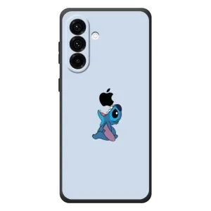 Чехол с принтом Стич на Samsung Galaxy A57 (Stitch apple)