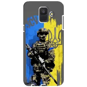 Чехлы с картинкой ЗСУ для Samsung Galaxy A6 2018, A600F (AlphaPrint) (АРТ солдат)