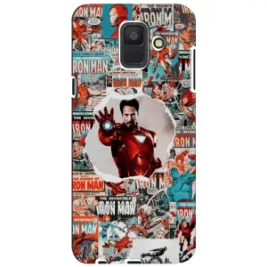 Чохли з героями Марвел Samsung Galaxy A6 2018, A600F (VPrint) (Айронмен)