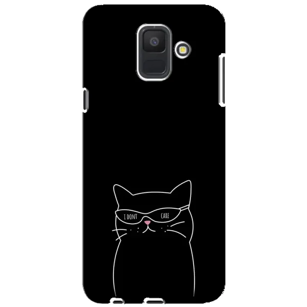 Чохол з принтом «Байдужий кіт» для Samsung Galaxy A6 2018 (A600F)