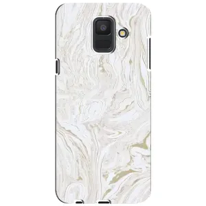 Мраморний чехол на Samsung Galaxy A6 2018, A600F (VPrint) (Білий мрамор)