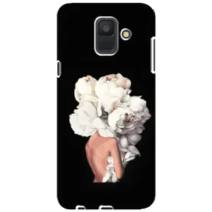 Чехлы (ART) Цветы на Samsung Galaxy A6 2018, A600F (VPrint) (Білі квіти)
