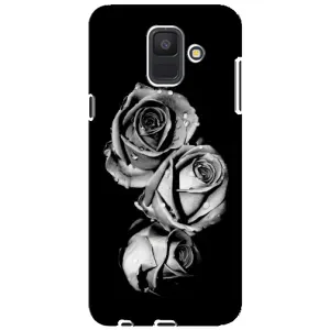Чохол з картинкою (Стильні) Samsung A6 2018, А600F - (AlphaPrint) (Чорна троянда)