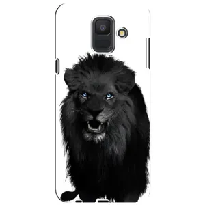 Чохли з картинкою животних Samsung Galaxy A6 2018, A600F (Чорний ЛЕВ)