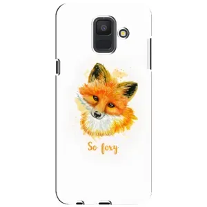 Чохли з картинкою Лисичка для Samsung Galaxy A6 2018, A600F (VPrint) (Дівчинка Лиса)