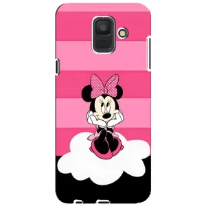 Эксклюзивный чехол для Samsung Galaxy A6 2018, A600F (AlphaPrint - Мультяшные) (Девочка Maus)