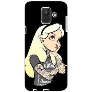 Чохол з друком для Samsung Galaxy A6 2018, A600F - (Мода) (AlphaPrint) (Дівчина в тату)