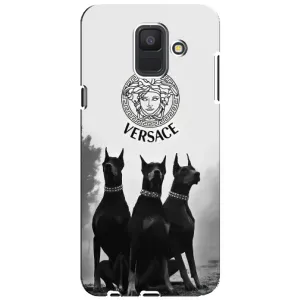 Чохли VERSACE для Samsung A6 2018, А600F (PREMIUMPrint) (Доберман Версаче)