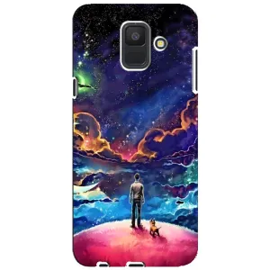 Космічні Чохли для Samsung A6 2018, А600F (VPrint) (Вид Галактики)