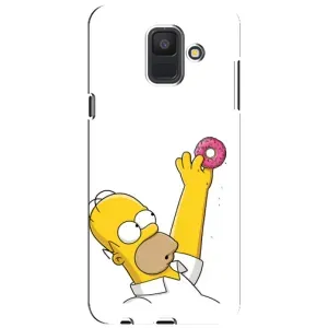 Чjхол з Сімпсонами для Samsung Galaxy A6 2018, A600F (VPrint) (Гомер з пончиком)