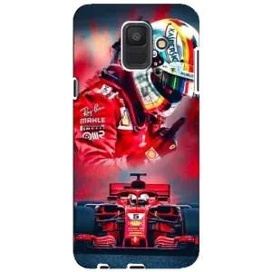 Чохли з Машинами на Samsung A6 2018, А600F (VPrint) (Гонщик)
