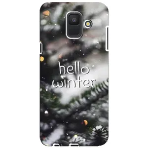 Новорічні, Святкові Чохли для Samsung Galaxy A6 2018, A600F - 2024 год (Hello winter)