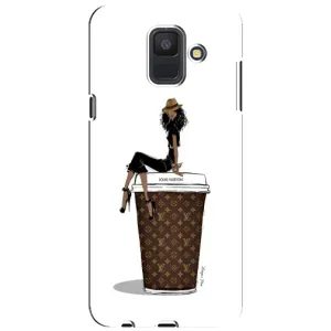 Чохли Луі Вітон для Samsung Galaxy A6 2018, A600F (AlphaPrint - LOUIS VUITTON) (кава LOUIS VUITTON)