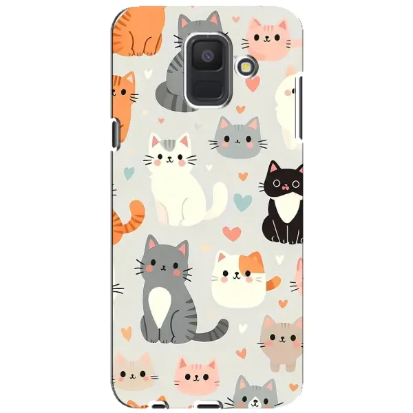 Чохол з принтом «Колаж котів» для Samsung Galaxy A6 2018 (A600F)