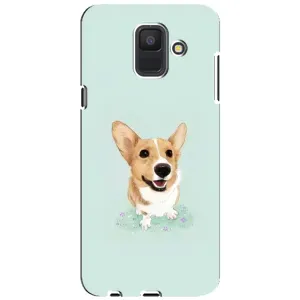 Чохли з собаками для Samsung Galaxy A6 2018, A600F (VPrint) (Коргі)