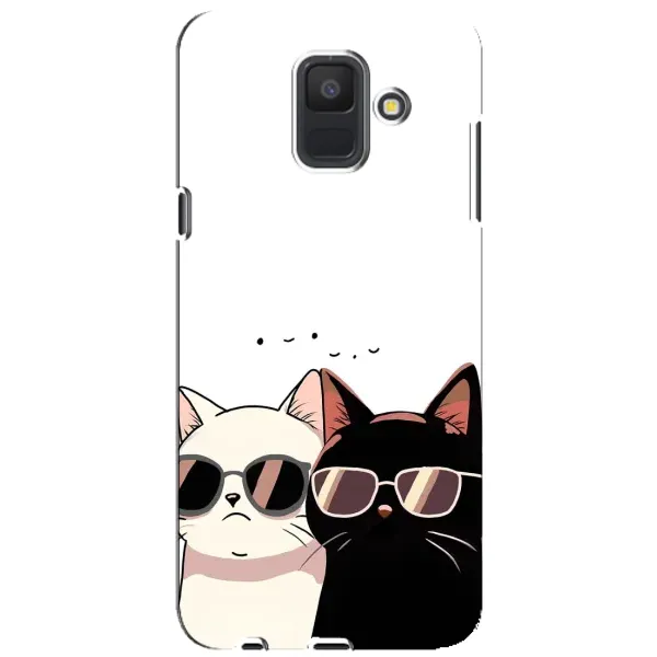 Чохол з принтом «Коти в окулярах» для Samsung Galaxy A6 2018 (A600F)
