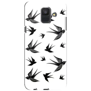 Чохол з пташками на Samsung Galaxy A6 2018, A600F (VPrint) (Ластівки)