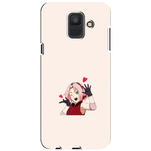Чохли Персонажі Аніме Наруто для Samsung Galaxy A6 2018, A600F (AlphaPrint) (Лайк Сакура)