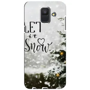 Новорічні, Святкові Чохли для Samsung Galaxy A6 2018, A600F - 2024 год (Let it snow)